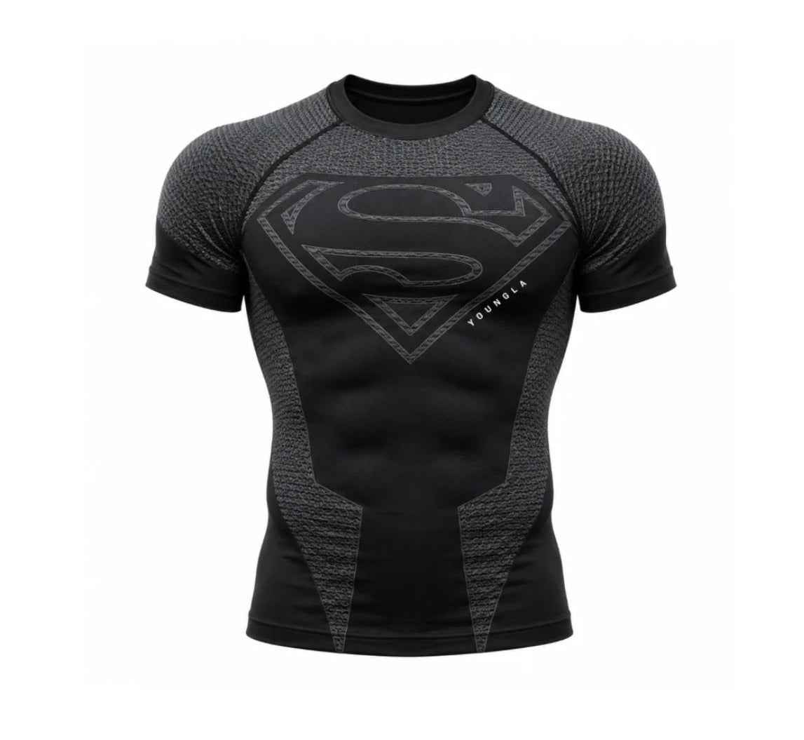 Youngla total black supermán (una talla reducida)